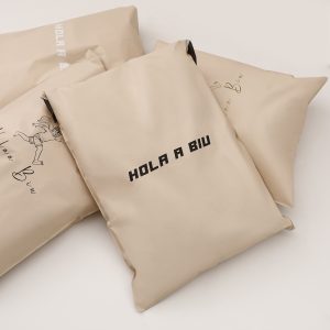 Custom Cream Beige Poly Mailers